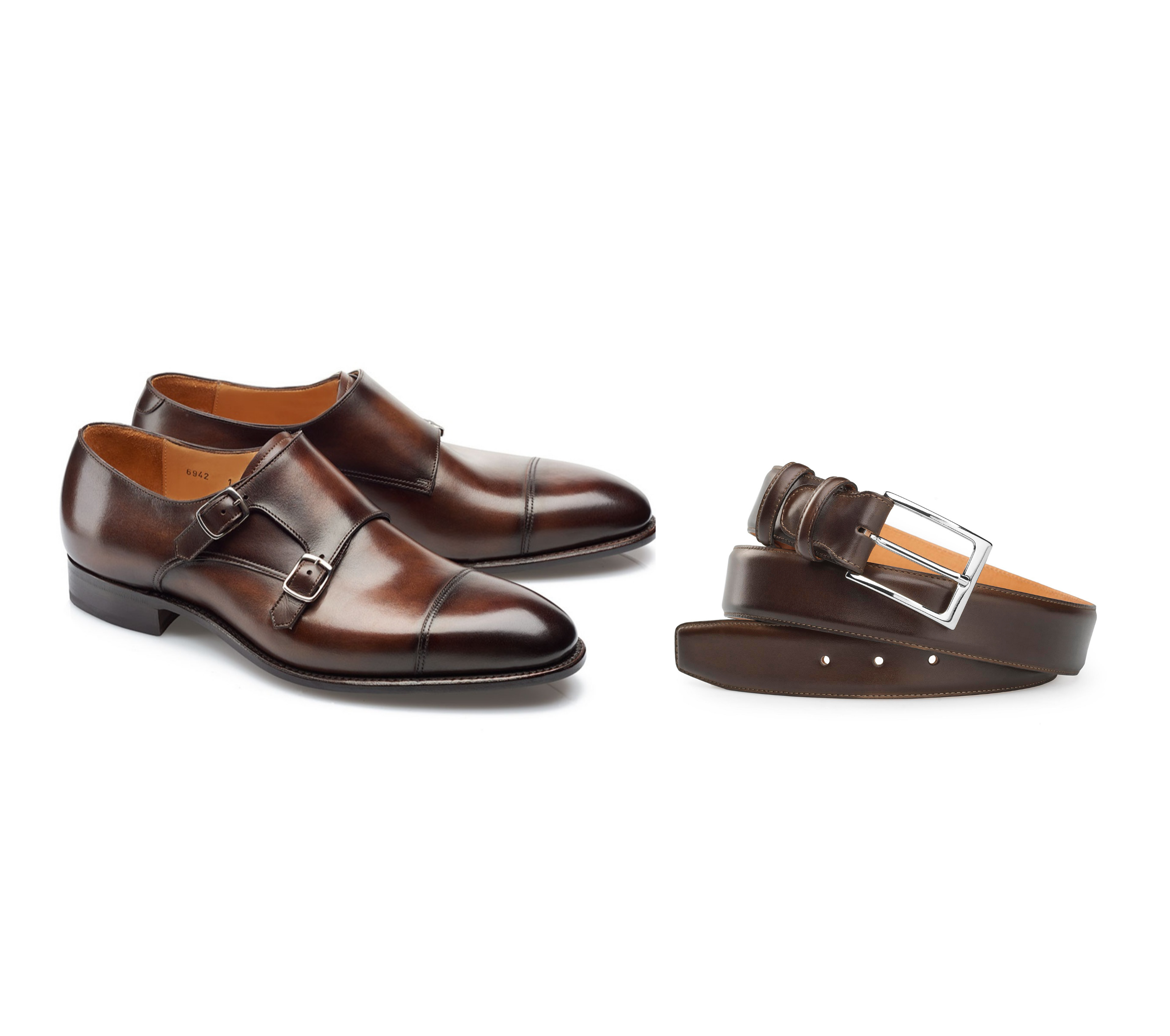 Double Buckle Shoes - Leather - PM Andrew Coimbra